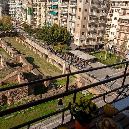 Appartamento Galerius Panoramic Balcony Salonicco